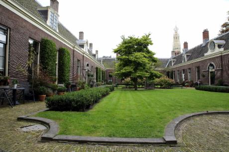 Foto Teylers Hofje in Haarlem, Aussicht, Sehenswürdigkeiten & wahrzeichen, Nachbarschaft, platz, park