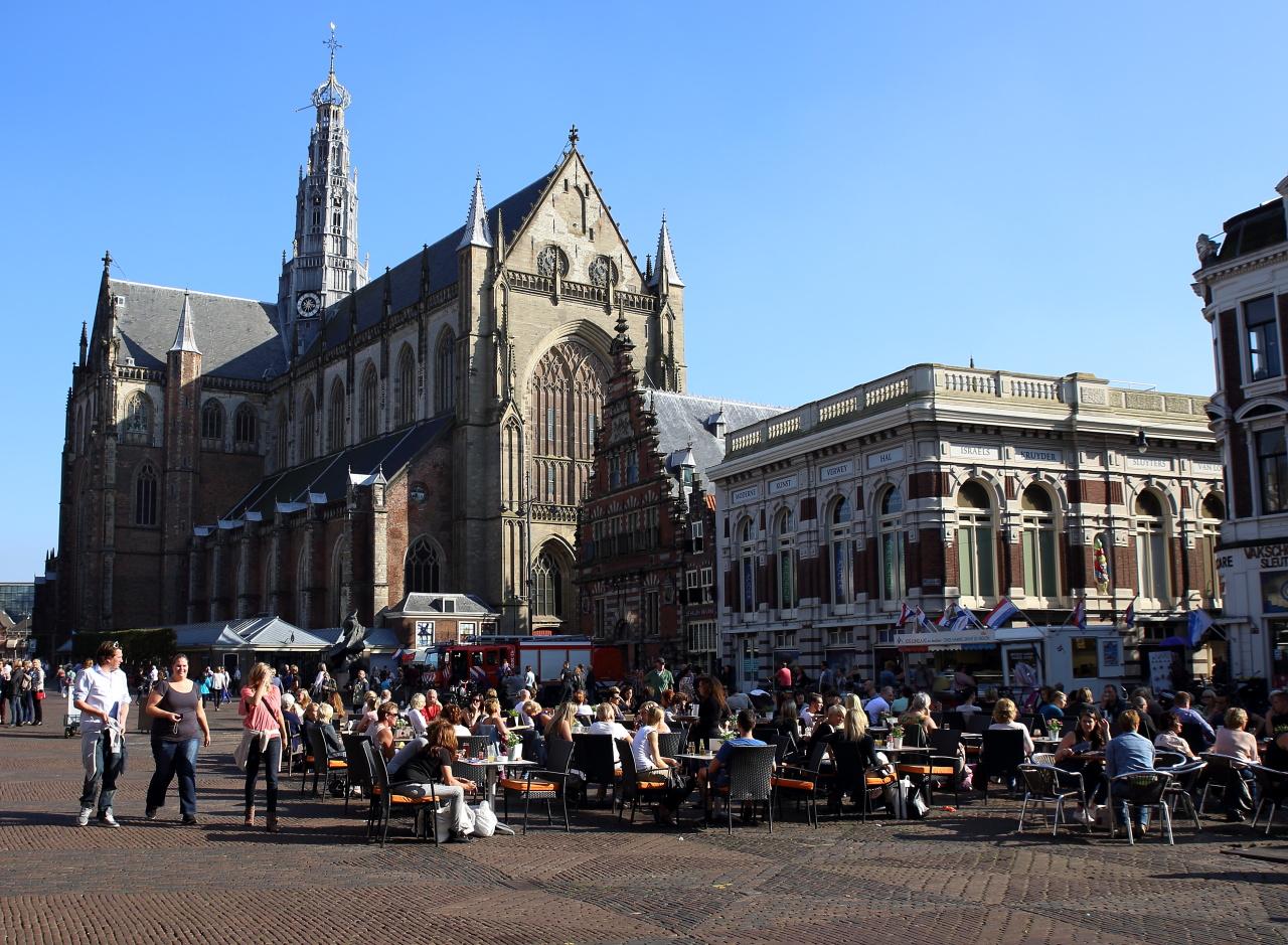 Foto Grote Markt in Haarlem, Aussicht, Kaffee, Getränk, Nachbarschaft - #1