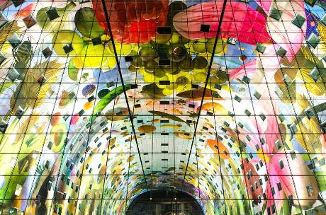 Foto Markthal in Rotterdam, Einkaufen, Delikatesse, Snack, Nachbarschaft