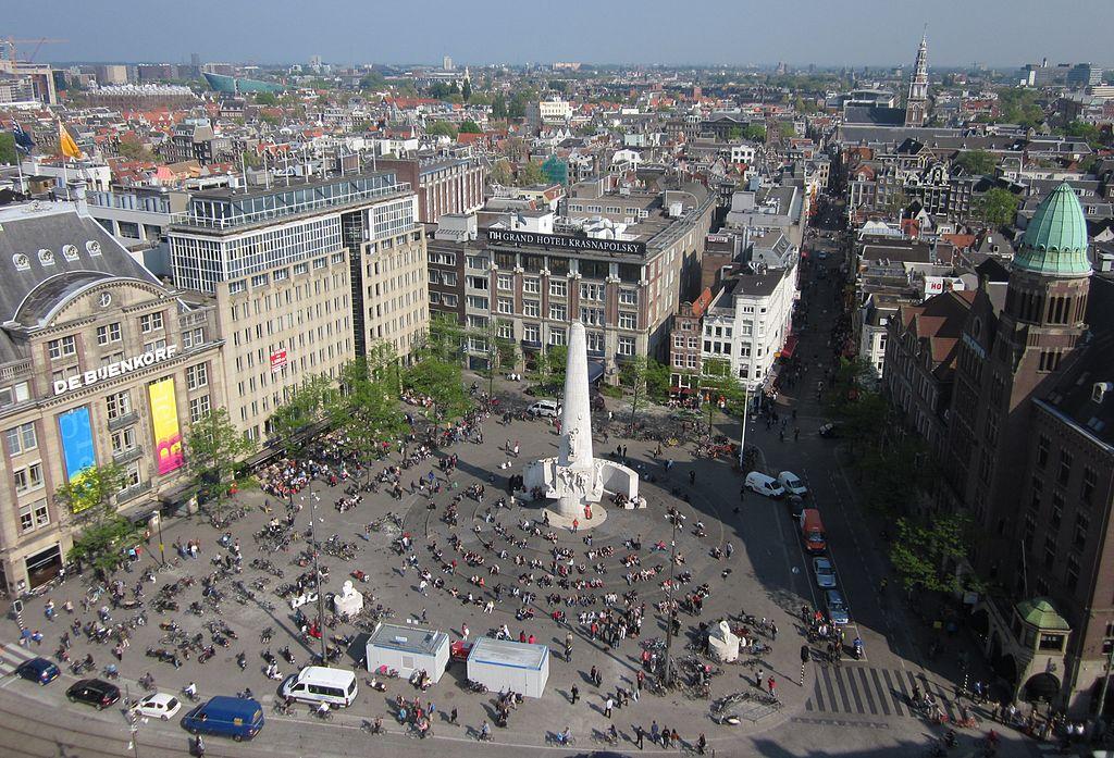 Foto De Dam in Amsterdam, Aussicht, Sehenswürdigkeiten & wahrzeichen, Nachbarschaft, platz, park - #1