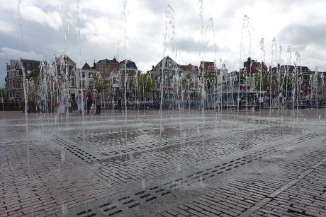 Foto Beestenmarkt in Leiden, Aussicht, Nachbarschaft, platz, park