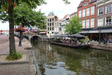 Foto Nieuwe Rijn in Leiden, Aussicht, Mittagessen, Getränk, Abendessen, Nachbarschaft