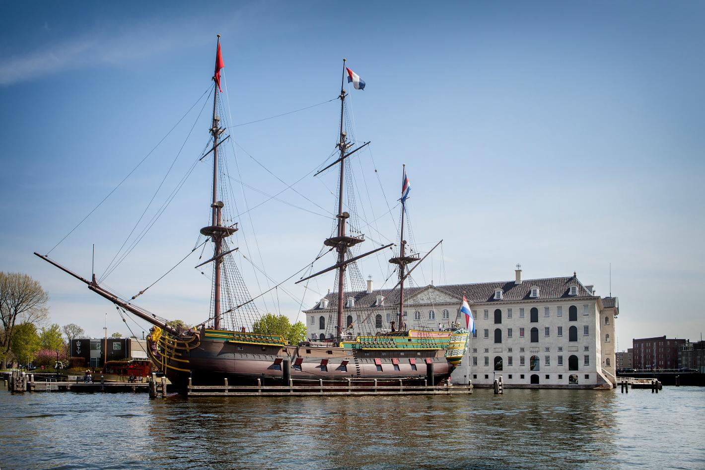 Foto Het Scheepvaartmuseum in Amsterdam, Aussicht, Museen & galerien - #1