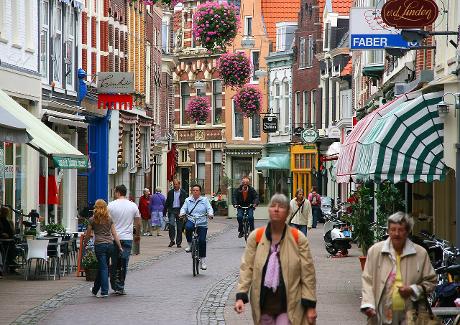 Foto Kleine Houtstraat in Haarlem, Aussicht, Nachbarschaft, platz, park