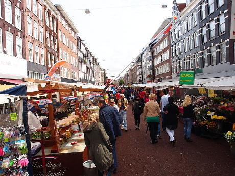 Foto Albert Cuypmarkt in Amsterdam, Aussicht, Nachbarschaft, platz, park